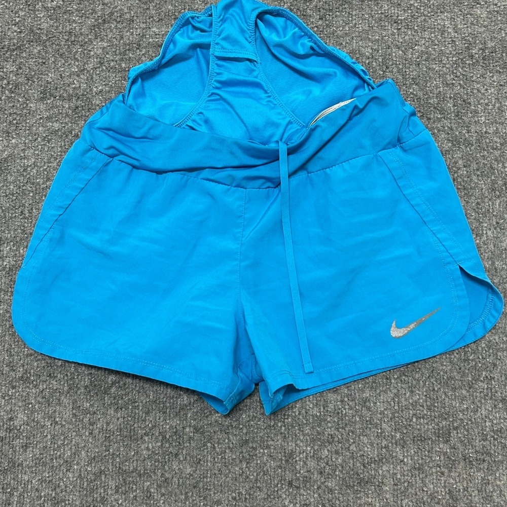 Nike Shorts Womens Size XS Blue Dri-Fit Running Breathable Lightweight Lined